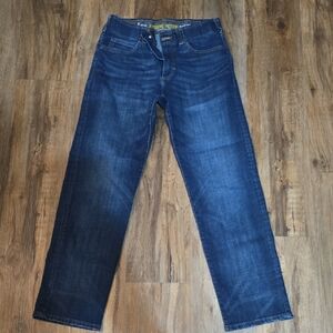 Lee Men's Dark Blue Straight Jeans